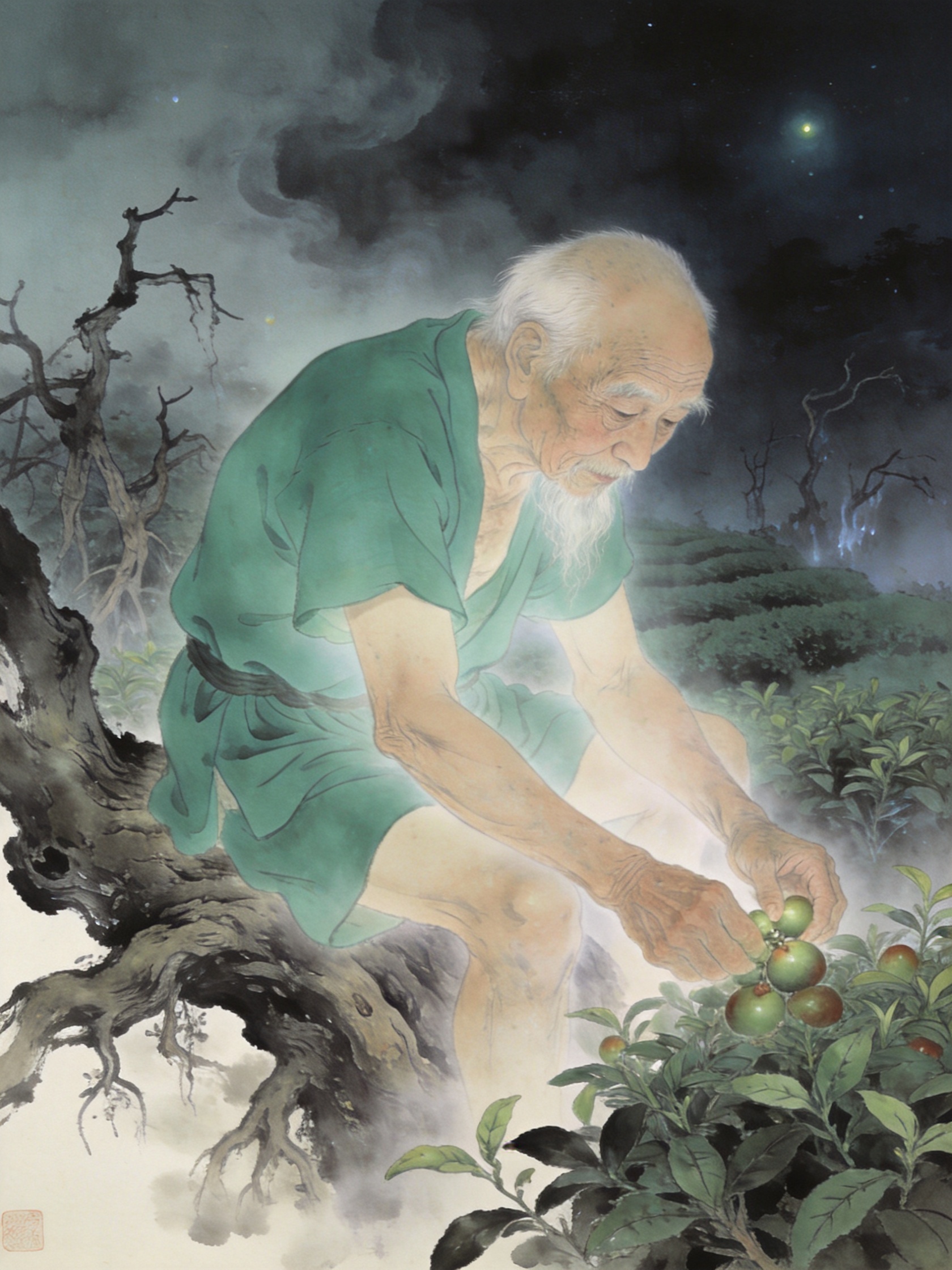 翠衣翁 画像